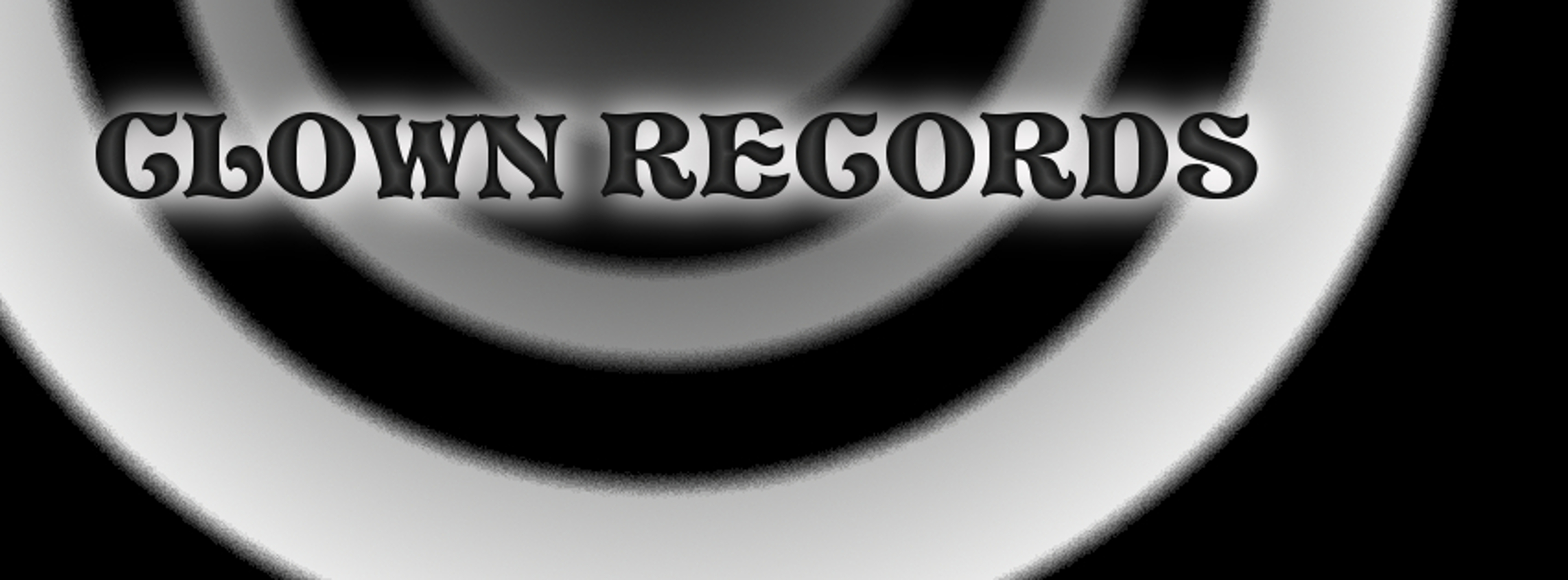 Clown Records semi-circle logo banner